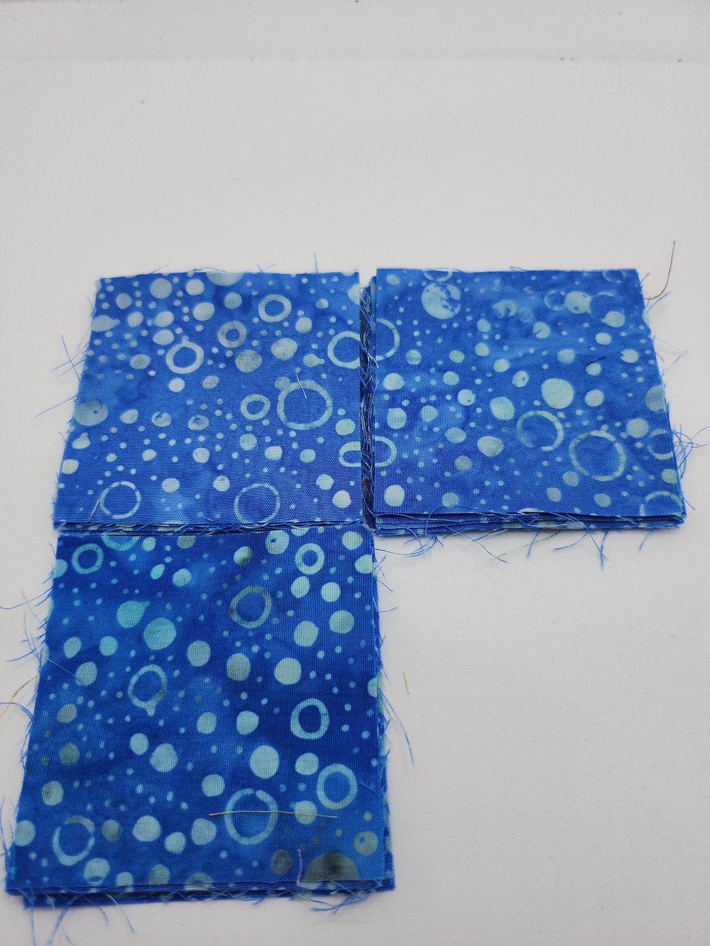 Blue Bubble Print 2.50 Inch Batik Precut Squares
